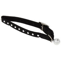 Produktbild von Duvo+ Katzenhalsband mit Diamanten Schwarz/Rosa 20-30 cm mit Sicherheitsverschluss