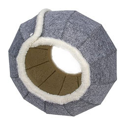 Duvo+ Katzenhöhle Jane aus Filz Grau Weiß – Bild 1 von 4