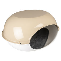 Produktbild von Duvo+ Katzenhöhle Luna mit Kissen in Braun und Beige aus Kunststoff für alle Altersstufen