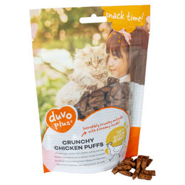 Produktbild von Duvo+ Katzensnack Crunchy Chicken Puffs Huhn 50 g - 50 g