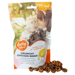 Produktbild von Duvo+ Katzensnack Crunchy Chicken Rings mit Huhn zur Zahnpflege 50 g - 50 g