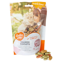 Duvo+ Katzensnack Lachskekse zur Unterstützung von Immunsystem und Verdauung 50 g - 50 g – Bild 1 von 3