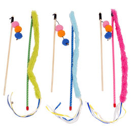 Produktbild von Duvo+ Katzenspielzeug Angel mit Plüschschwanz und Ball in Bunt
