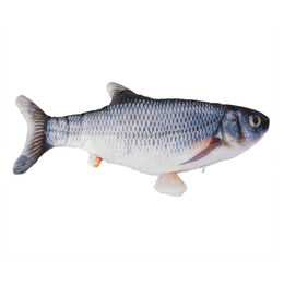 Duvo+ Katzenspielzeug Catch n Play Fish Plüschspielzeug mit Katzenminze 28x13cm – Bild 1 von 2