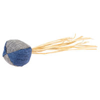 Produktbild von Duvo+ Katzenspielzeug Eco Navy Ball mit Katzenminze aus Stoff in Blau