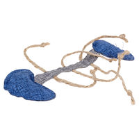 Produktbild von Duvo+ Katzenspielzeug Eco Navy Fischgräte aus Stoff mit Katzenminze