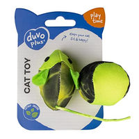 Produktbild von Duvo+ Katzenspielzeug Flash Maus und Ball aus Stoff in Grün
