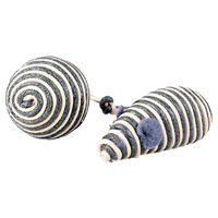 Produktbild von Duvo+ Katzenspielzeug Rope Maus und Ball aus Baumwolle grau