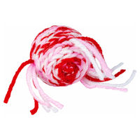 Produktbild von Duvo+ Katzenspielzeug Wooly Ball mit Sound aus Wolle rot/weiß 5 cm