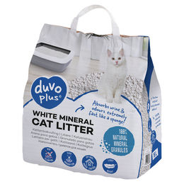 Duvo+ Katzenstreu White Mineral unparfümiert nicht-klumpend 10 l – Bild 1 von 3