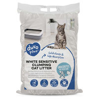 Produktbild von Duvo+ Katzenstreu White Sensitive unparfümiertes Klumpstreu 12 kg