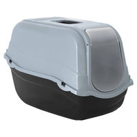 Produktbild von Duvo+ Katzentoilette Romeo Eco Maxi Haubentoilette aus Kunststoff Grau 65 x 44 x 46 cm