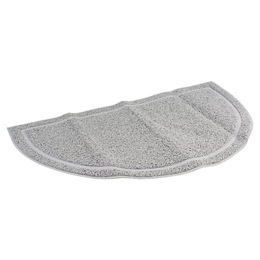 Duvo+ Katzentoiletten-Matte Hemisphäre grau – Bild 1 von 3