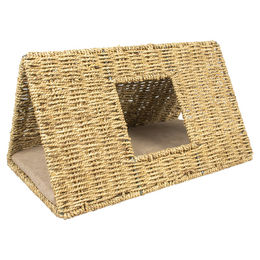 Duvo+ Katzentunnel Laguna dreieckig aus Seegras beige – Bild 1 von 3