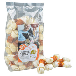 Duvo+ Kauknochen Rindshaut und Huhn Monoprotein 1000 g - 1000 g – Bild 1 von 2