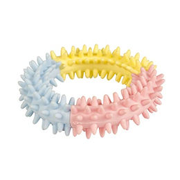 Duvo+ Kauspielzeug Puppy TPR Beißring aus Gummi für Welpen Größe S Bunt - 11 cm – Bild 1 von 2