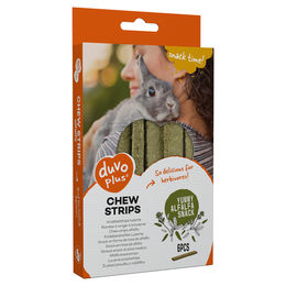 Produktbild von Duvo+ Kaustrips Alfalfa grün getrocknete Kräuter für Katzen 50 g - 50 g