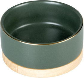 Duvo+ Keramiknapf Stone Timber dunkelgrün 450ml für Hunde - 0,45 l – Bild 1 von 6