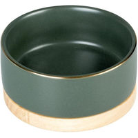 Produktbild von Duvo+ Keramiknapf Stone Timber dunkelgrün 450ml für Hunde - 0,45 l