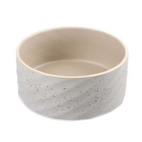 Produktbild von Duvo+ Keramiknapf Stone Wavy Dune für Hunde Grau-Grün Größe L
