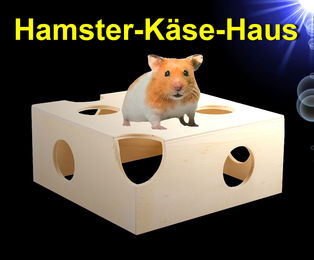 Duvo+ Kleintierhaus aus Naturholz für Hamster, Mäuse und Rennmäuse – Bild 1 von 2