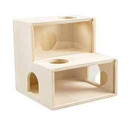 Duvo+ Kletterhaus aus Holz für Hamster und Mäuse Natur – Bild 1 von 5