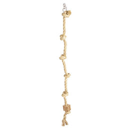 Produktbild von Duvo+ Kletterseil aus Sisal mit Holzblock für Papageien und Vögel 100 cm