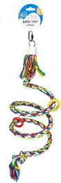 Duvo+ Kletterseil Spirale aus Baumwolle bunt für Papageien – Bild 1 von 2
