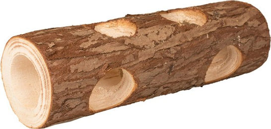 Duvo+ Knabberspielzeug Baumstumpf aus Naturholz für Kaninchen Größe S – Bild 1 von 3