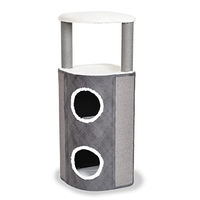 Produktbild von Duvo+ Kratzbaum Bert für Katzen in Grau/Weiß mit Sisal Größe L