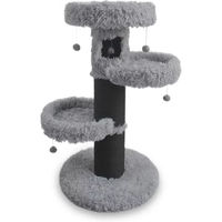 Produktbild von Duvo+ Kratzbaum Farah grau für Katzen 60x60x110cm aus Plüsch