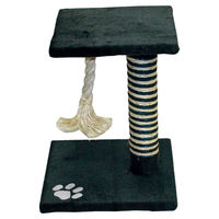 Produktbild von Duvo+ Kratzbaum Flor für Katzen aus Plüsch und Sisal in Grau/Schwarz 35x35x44cm