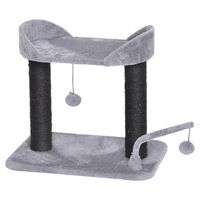 Produktbild von Duvo+ Kratzbaum Tokyo Theatre grau für Katzen aus Plüsch und Sisal 49,5x34,5x46cm
