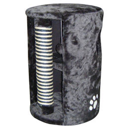 Duvo+ Kratzbaum Tower Alabama Katzenmöbel aus Plüsch in Dunkelgrau 41x41x58cm – Bild 1 von 7