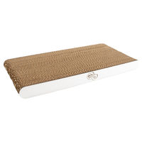 Produktbild von Duvo+ Kratzbrett Flay Flat aus Kratzpappe für Katzen Weiß 37x16,5x3 cm
