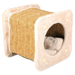 Duvo+ Kratztonne Beige für Katzen mit Sisal – Bild 1 von 2