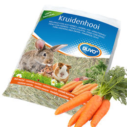 Duvo+ Kräuter-Heu mit Karotte für Kaninchen 500 g - 500 g – Bild 1 von 3