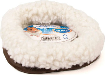 Produktbild von Duvo+ Kuschelbett aus Schafwolle für Nagetiere 16 x 7 cm