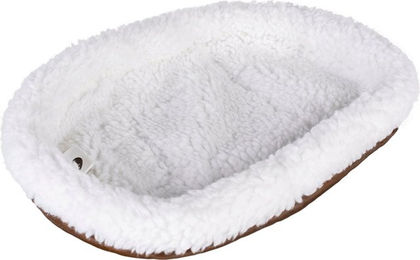 Duvo+ Kuschelbett für Nager aus weißem Schafsfell Oval 32 x 24 cm – Bild 1 von 5