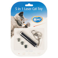Produktbild von Duvo+ Laserpointer Catch The Light 5in1 Katzenspielzeug in Schwarz und Rot