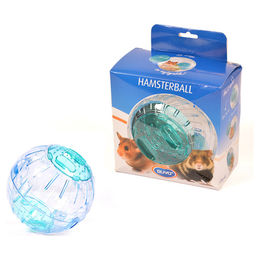 Duvo+ Laufball für Hamster, Ratten und Degus aus Kunststoff in Transparent, Rot oder Türkis – Bild 1 von 4