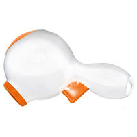 Produktbild von Duvo+ Leckerli-Werfer Wurfspielzeug für Hunde aus Kunststoff in Orange/Weiß - 120 g