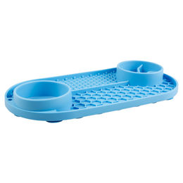 Duvo+ Leckmatte Multi Blau aus Silikon für Hunde 32x16,5 cm – Bild 1 von 3
