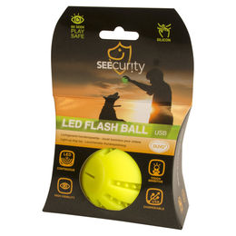 Duvo+ LED Flash Ball Hundespielzeug grün 6cm aus Silikon wiederaufladbar – Bild 1 von 2