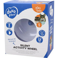 Produktbild von Duvo+ Leises Laufrad aus Kunststoff für Nagetiere Größe S Blau Weiß