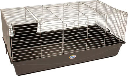 Duvo+ Liberty Nagerkäfig für Kaninchen und Meerschweinchen Grau – Bild 1 von 3