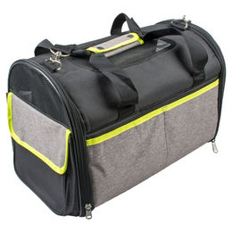 Duvo+ Lyon Transportbox für Hunde und Katzen Schwarz aus wasserfestem Polyester – Bild 1 von 3