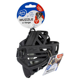 Duvo+ Maulkorb aus Gummi für Hunde Schwarz Größe XL – Bild 1 von 6