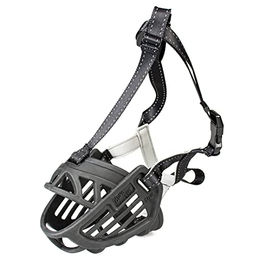 Duvo+ Maulkorb aus Gummi für Hunde Schwarz Größe XS – Bild 1 von 4