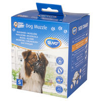Produktbild von Duvo+ Maulkorb für Hunde aus Gummi Schwarz/Rot Größe S